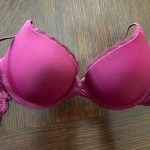 Aerie wine colored lace bra